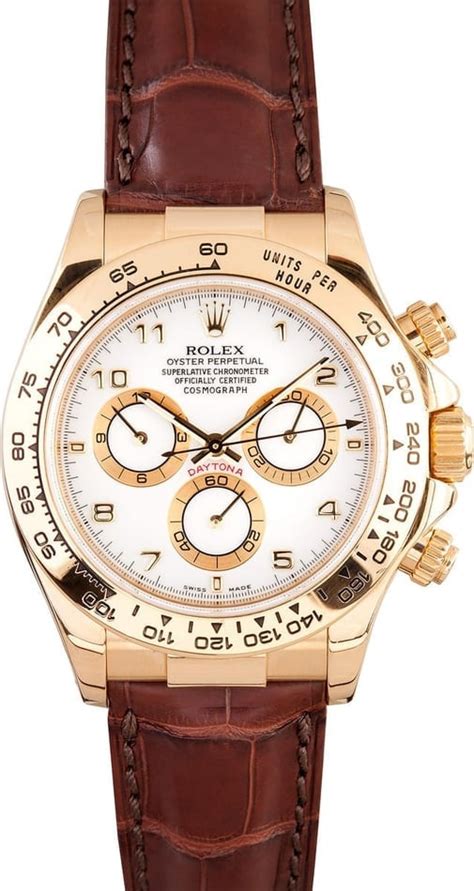 rolex daytona yellow gold leather strap|genuine Rolex leather watch straps.